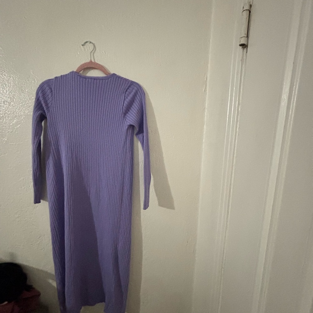 Daisy Lavender Ribbed Cardigan - Picture 10 of 12
